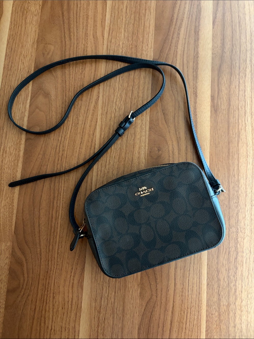 Coach Black Signature Small Crossbody Bag